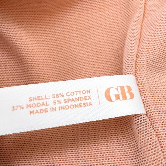 Gianni Bini Ribbed Scoop Neck Wireless Pullover Bralette Rose Cloud Size XL NWT - Picture 9 of 9